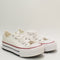 Kids Converse All Star Eva Lift Low Youth White Garnet Midnight Navy Uk Size 12 Youth