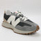 New Balance 327 Harbour Grey White Gum Trainers