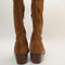 Womens Office Kezia Heeled Western Knee Boots Tan Suede Uk Size 5