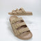 Womens OFFICE Saturn 3 Strap Footbed Slider Beige