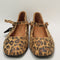 Womens Office Friday Mary Jane Ballerinas Leopard Leather Uk Size 4