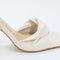 Womens Office Harlow Twist Vamp Heeled Sandals Off White