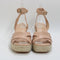 Womens Office Martina Multi Strap Mid Espadrille Wedges Blush