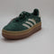 adidas Gazelle Bold W Trainers Collegiate Green Wonder White Gold Metallic Uk Size 5.5