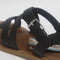 Womens Toms Sicily Sandal Black Leather Uk Size 3