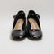 Womens Office Magnolia Single Strap Mary Jane Block Heels Black Patent