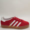 adidas Gazelle Indoor Trainers Better Scarlet Red White Gum Uk Size 4.5