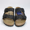 Womens BIRKENSTOCK Arizona Two Strap Sandals Leopard Black