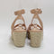 Womens Office Martina Multi Strap Mid Espadrille Wedges Blush