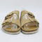 Womens Office Seville Double Buckle Sandals Taupe Suede