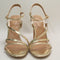 Womens Office Hannah Strappy Heeled Sandals Gold Uk Size 5