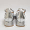 Womens Office Mighty Low Block Ankle Strap Mary Janes Silver