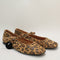 Womens Office Friday Mary Jane Ballerinas Leopard Leather Uk Size 4