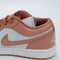 Odd Sizes - Nike Air Jordan 1 Low Pure Platinum Sky J Orange White - UK Sizes Right 6/Left 5