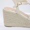 Womens Office Holland  W  Strappy Espadrille Wedge Off White