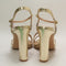 Womens Office Hannah Strappy Heeled Sandals Gold Uk Size 5