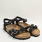 Womens Birkenstock Kumba Soft Footbed Sandals Black Nubuck Uk Size 4.5