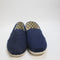 Odd Sizes - Toms Classic Alpargata Slip Ons Navy Recycled Cotton Canvas - UK Sizes Right 8/Left 9