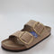 Womens Birkenstock Arizona Big Buckle Sandals Sandcastle Nubuck Uk Size 7.5