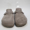 Womens Birkenstock Boston Clogs Gray Taupe Suede Uk Size 5.5