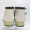 Mens Clarks Original Wallabee Boots White Leather