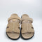 Womens OFFICE Serena Cut Out Two Strap Footbed Sandals Beige Suede