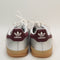 adidas Gazelle Indoor Trainers Silver Metallic Shadow Red Gum UK Size 5