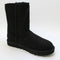 Odd sizes - Womens UGG Classic Short Ii Boot Black Suede Uk Sizes Right 5/Left 4