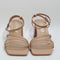 Womens Office Mai Block Heel Sandals Nude