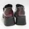 Womens Vagabond Shoemakers Dorah Buckle Shoes Bordo Polished Leather