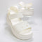Womens Crocs Soho Y Strap Sandals Chalk