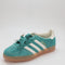 adidas Gazelle Indoor Trainers Pure Teal Offwhite Gold Metallic Uk Size 4