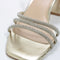 Womens Office Margot Embellished Block Heel Ankle Strap Gold