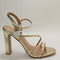 Womens Office Hannah Strappy Heeled Sandals Gold Uk Size 5