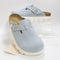 Womens BIRKENSTOCK Boston Chunky Clogs Baby Blue