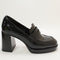 Womens Office Hennie Heeled Loafers Black