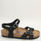 Womens Birkenstock Kumba Soft Footbed Sandals Black Nubuck Uk Size 4.5