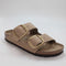 Womens Birkenstock Arizona Big Buckle Sandals Sandcastle Nubuck Uk Size 7.5