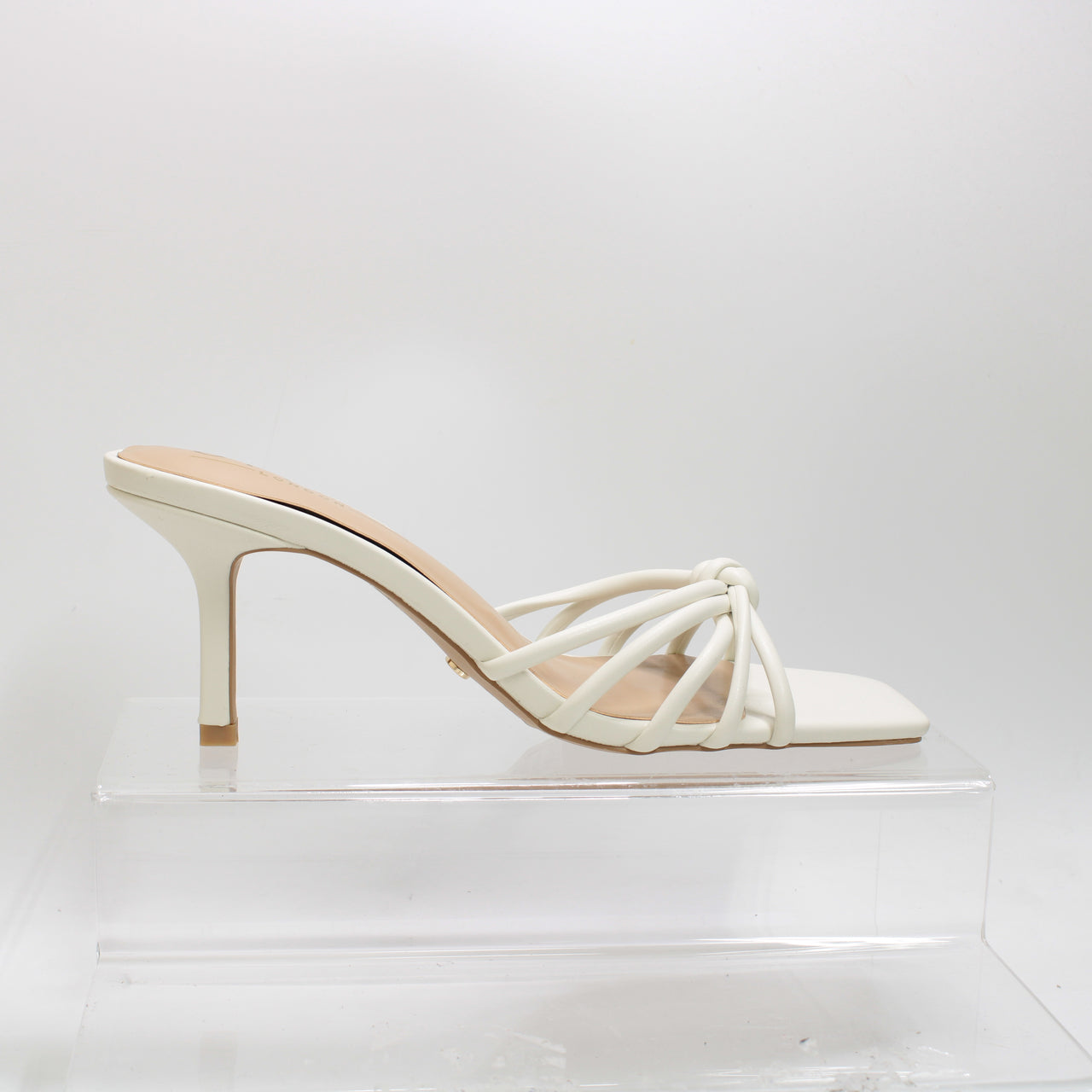 Womens Office Mitzy Knot Detail Mule White