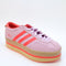 adidas Gazelle Stack Trainers Pink Orange Pink Uk Size 6