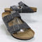 Mens BIRKENSTOCK Arizona Two Strap Sandals Charcoal Suede