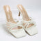 Womens Office Mitzy Knot Detail Mule White
