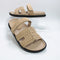 Womens OFFICE Serena Cut Out Two Strap Footbed Sandals Beige Suede