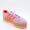 adidas Gazelle Stack Trainers Pink Orange Pink Uk Size 6