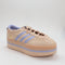 adidas Gazelle Stack Trainers Halo Blush Blue Spark Gum Uk Size 6