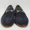 Mens Walk London Terry Trim Loafer Navy Suede