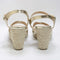 Womens Office Hattie  Two Part Cross Strap Wedge Gold