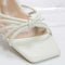 Womens Office Mitzy Knot Detail Mule White