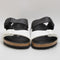 Mens Birkenstock Arizona Two Strap White Black Split