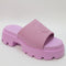 Womens Juicy Couture Baby Track Sandals Cotton Candy Pink Uk Size 4